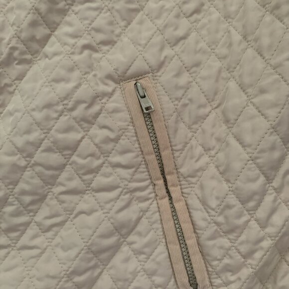 TALBOTS Vest Womens Quilted Zip Front Pockets Corduroy Trim Golden Tan size 3X - Picture 9 of 9